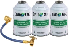 Pro Seal, Stop Leak w/ R 134a Leak Detector Dye + R 134a Charging Hose - 3 Cans