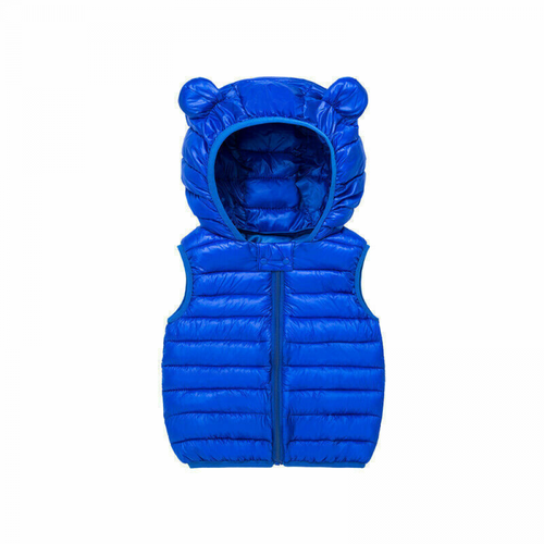 Kids Boy's Girls Vest Bodywarmer Gilet Light Jacket Coat Hooded Padded Outercoat - Picture 9 of 18