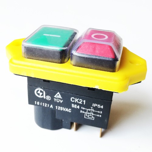 Waterproof On Off Safety Electromagnetic Pushbutton Switches CK21 125V ...