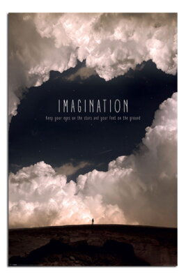88768 Imagination Motivational Quote Decor Wall Print Poster
