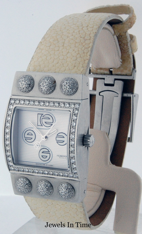 Roberge Ladies Stainless Steel Diamond Corvus Watch