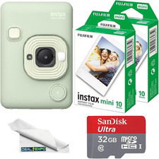 FUJIFILM Instax mini LiPlay Hybrid Instant Film Camera Matcha Green 