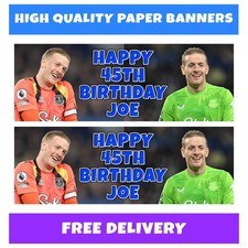 JORDAN PICKFORD Personalised Birthday Banner - Everton FC Birthday Banner