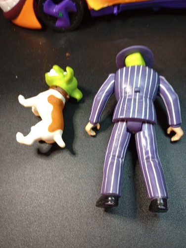 Vintage La Maschera Da Zero A Hero Mask Mobile Car 1995 Kenner con cane e statuina - Foto 3 di 13