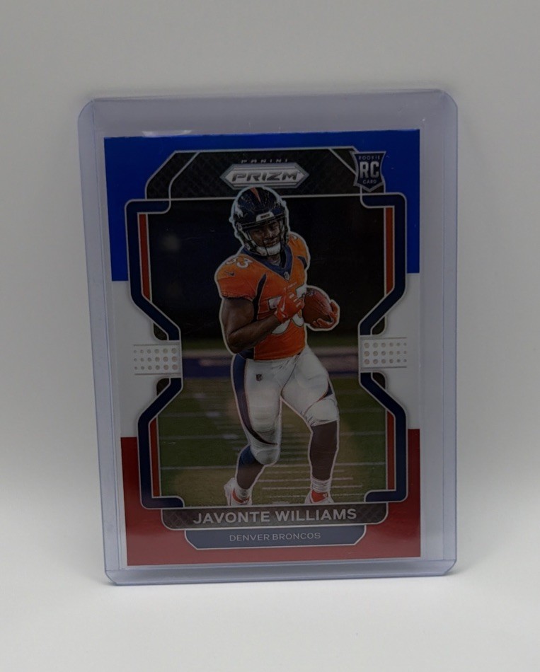 2021 Panini Prizm - Rookie Javonte Williams #345 Red White & Blue Prizm (RC)