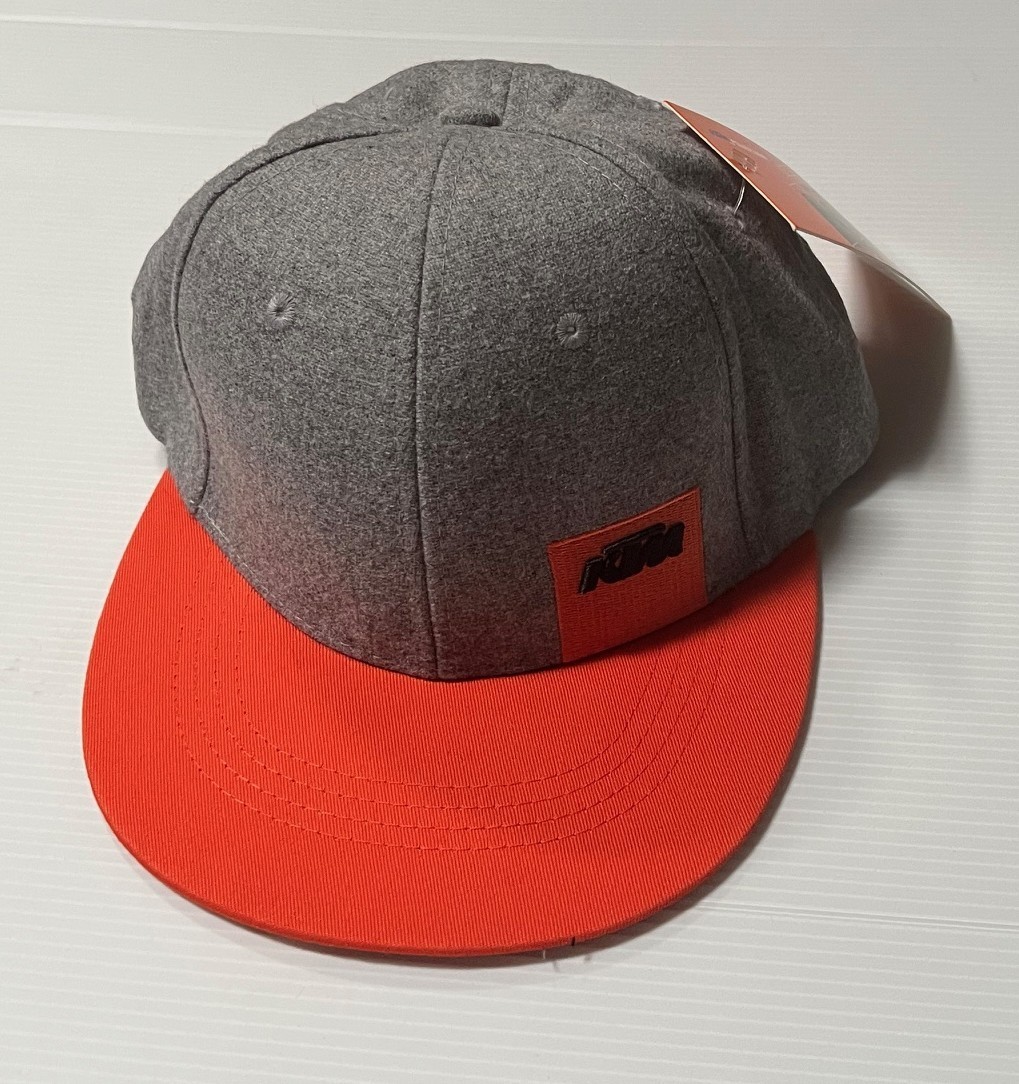 Grey/orange Adult Logo Adjustable Cap