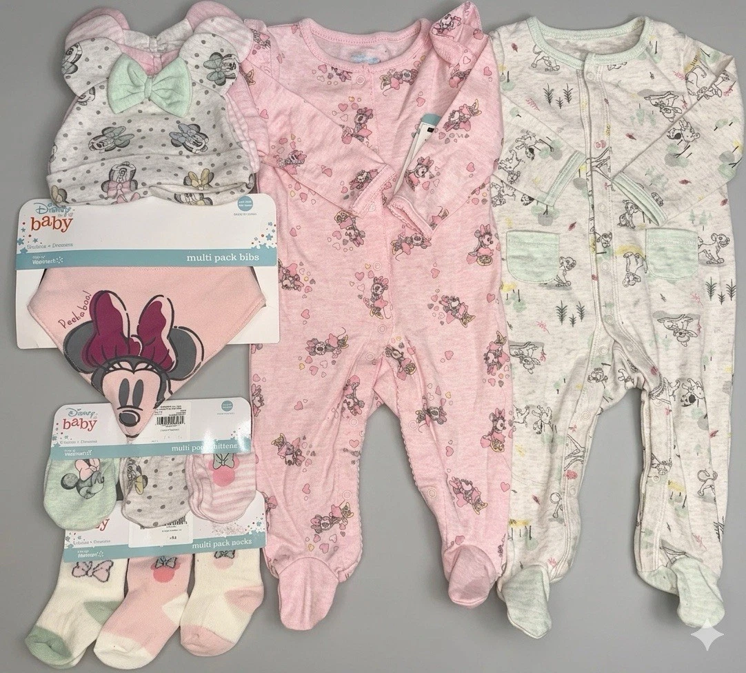 NWT-3/6M Girls Disney Baby Minnie & Friends Clothing & Essentials Lot, 14pc
Opens in a new window or