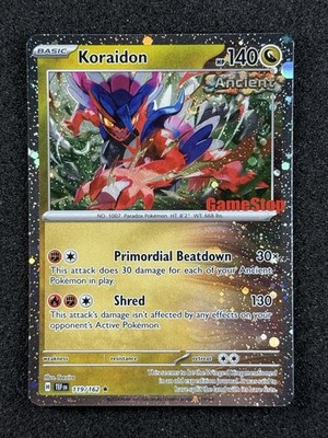 Pokemon TCG - Koraidon GameStop Promo 119/162 Holo Card - Temporal Forces (NM)