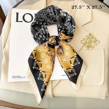 27.5'' x 27.5'' Square satin Scarf Women Shawl Wrap top quality