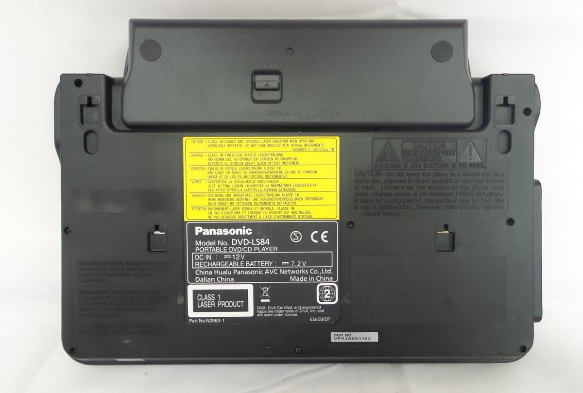 Panasonic 8-inch Portable DVD Player (DVD-LS84) | eBay