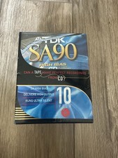 TDK SA 90 High Bias Type II Audio Cassette Tapes 10-Pack Sealed