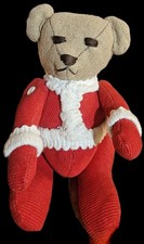 Original Keepsake Teddy Bears by CHL Handmade Vintage Red Santa Claus teddy Bear