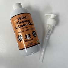 Natural Dog Company Wild Alaskan Salmon Oil Formula with Omega 3, Fish Oil, 32oz