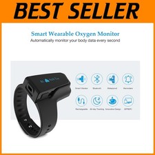 Bluetooth Finger Ring Oximeter SpO2 Heart Rate Tracker