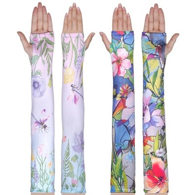 2 Pairs  Gardening Sleeves for Women, Farm Sun Protection UV Thorn Proof C