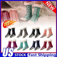 Ultra-thick Cashmere Slipper Home Socks,Slipper Socks With Non Slip Slipper ET