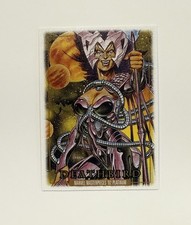 2024 SKYBOX Marvel Masterpieces 92 Platinum #73 DEATHBIRD leather