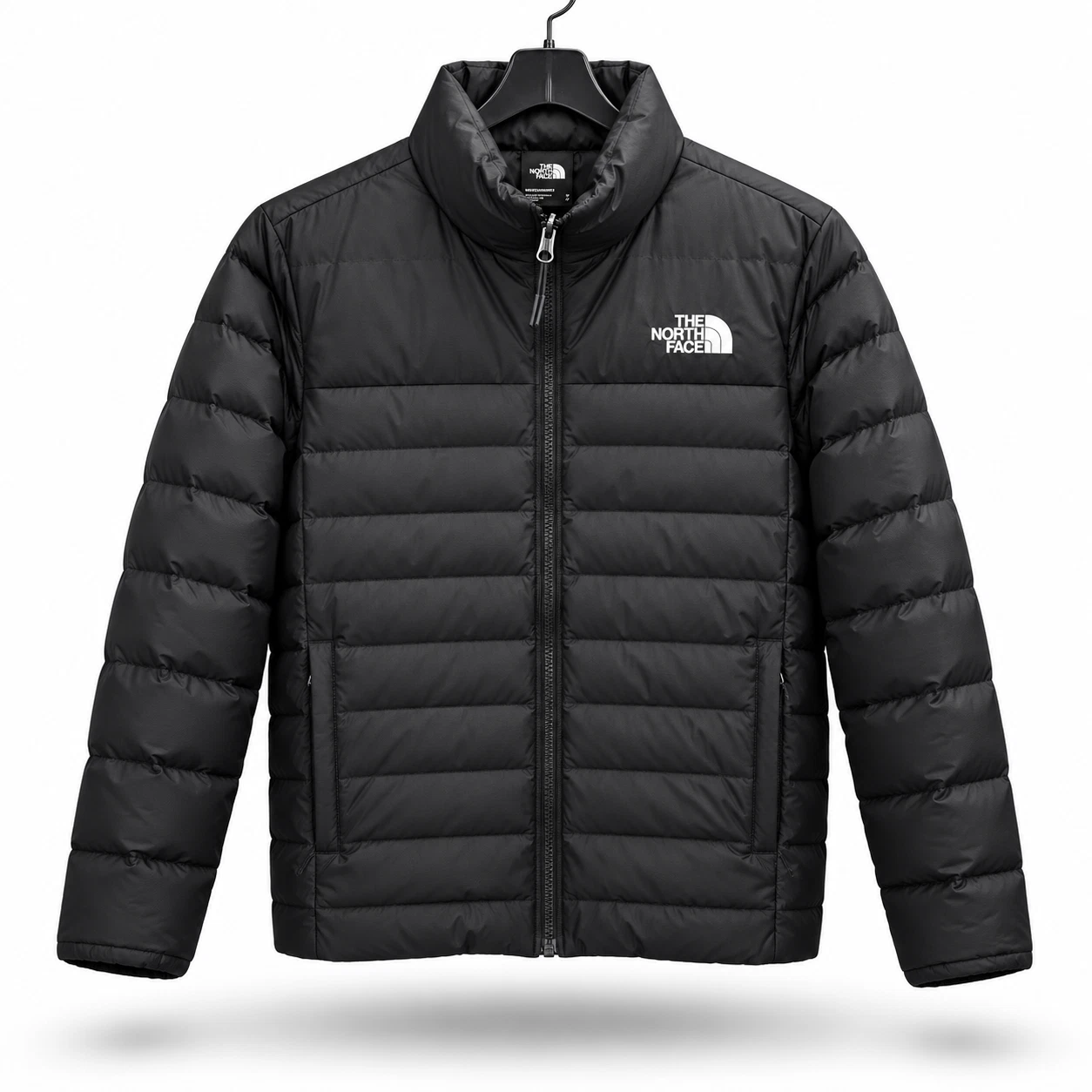 The North Face men's Minouqua Down Jacket Black Fur Hood NWT - product detail image 1