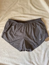 Nike Womens Dri-FIT Tempo Running Shorts Grey Geometric Print NWT Size XL