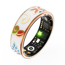 Rose Gold Smart Ring Health Tracker, IP68 Waterproof Sleep  Activity