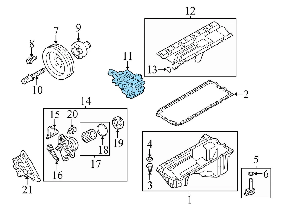 BMW 535I GT XDRIVE 2011-2012 - Motor bomba de aceite 7573747 Foto 4 de 4