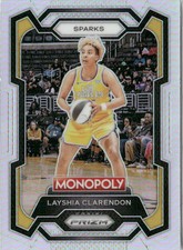 2024-25 Panini Prizm Monopoly WNBA Silver Layshia Clarendon Los Angeles Sparks