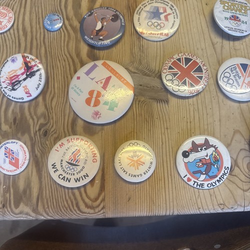 140 Button pin badges job lot mainly olympic - Picture 13 of 21
