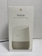 Google Google Home Smart Speaker White/Gray Voice Control Wi-Fi Bluetooth