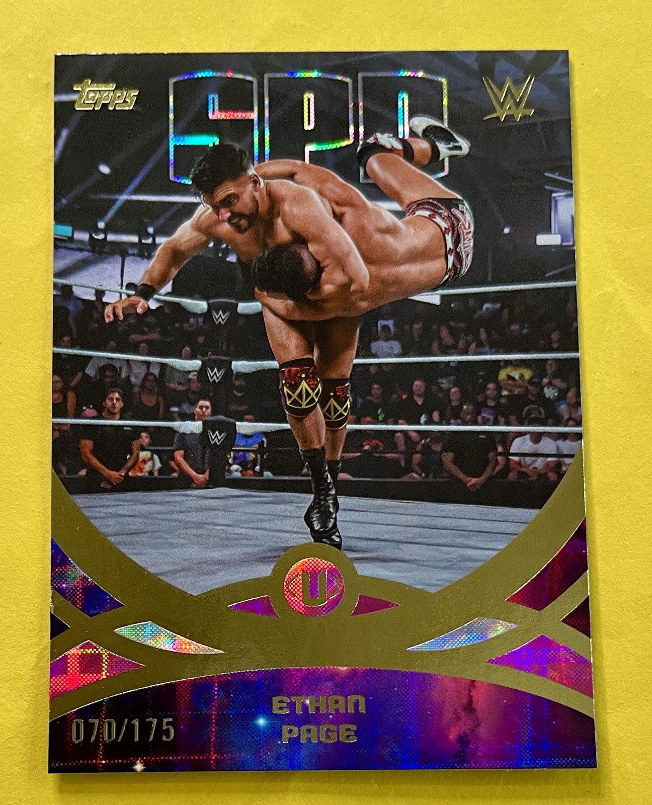 Ethan Page 2026 Topps Universe WWE PINK PLAID PARALLEL Card #237 /175