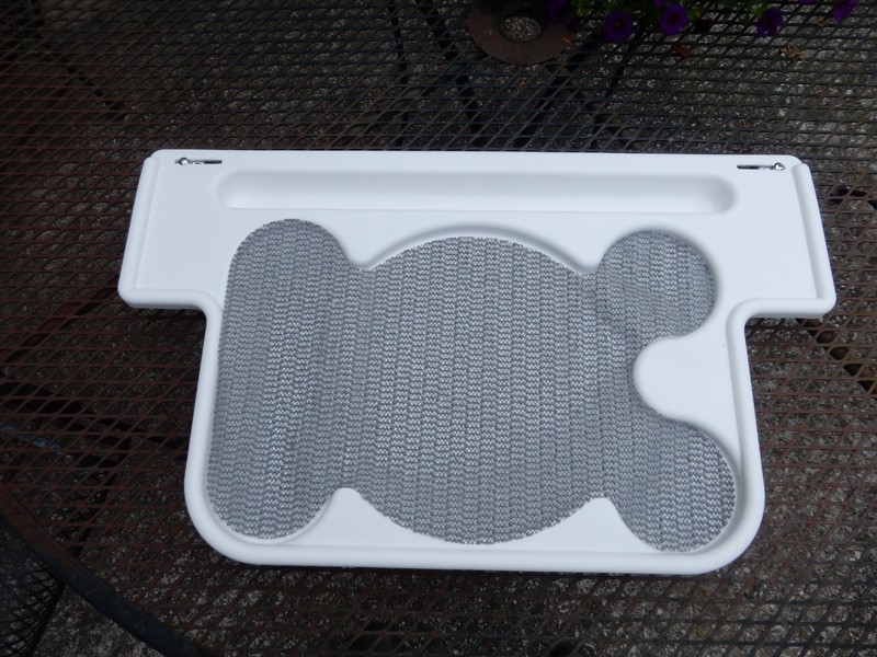 Standard Walker Tray for a  2 wheel  White 21 by 13