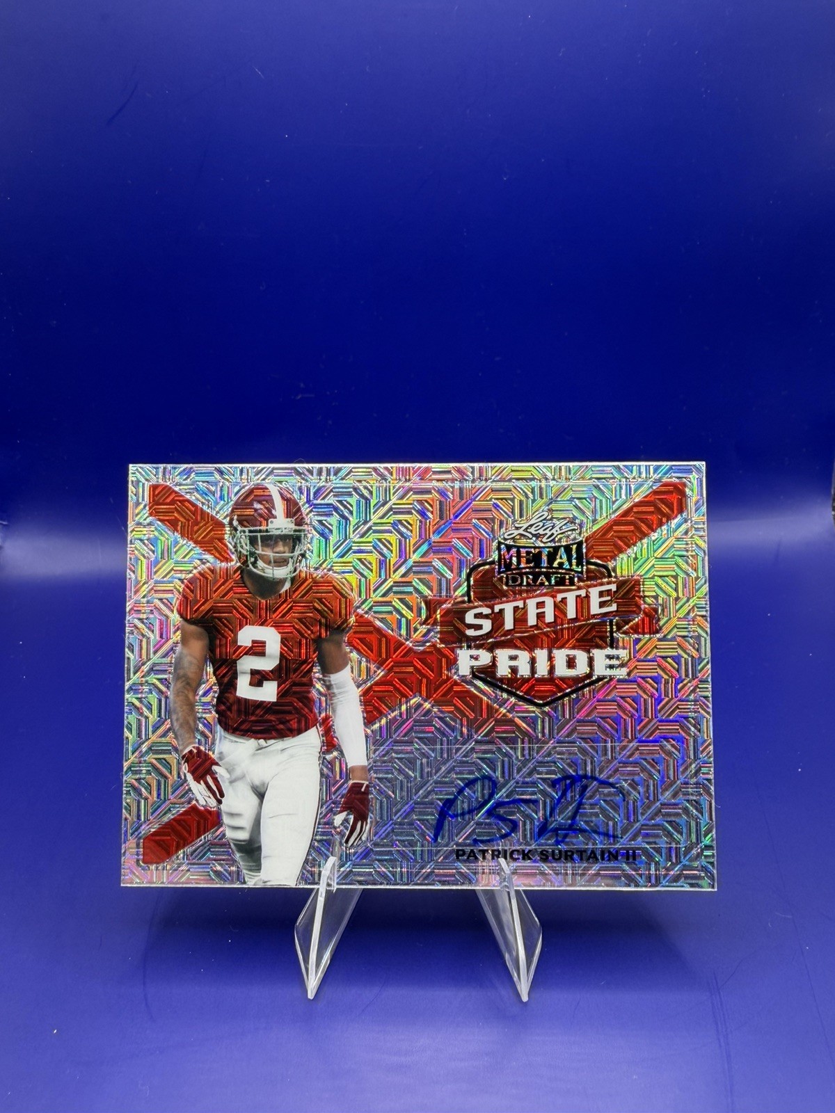 Patrick Surtain II Leaf Metal Draft State Pride Autographs #SPPS2 Silver Mojo