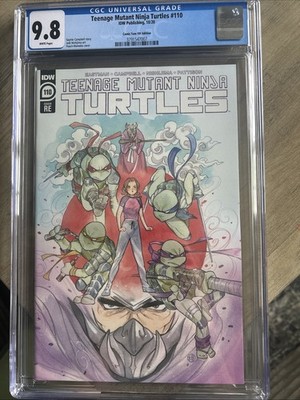 TMNT #110 IDW - CGC 9.8 -EXCLUSIVE PEACH MOMOKO VIRGIN VARIANT NM NINJA TURTLES