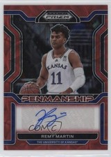 2022 Prizm Draft Picks College Penmanship Choice Red 56/88 Remy Martin Auto mm8