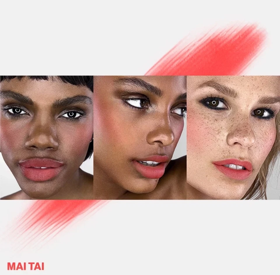 SMASHBOX Tint Cheek Lip Buildable Matte Cream Blush Shade Mai Tai Coral NIB - Image 2 of 2