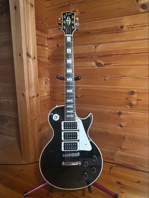 Greco EG-600 Les Paul Custom Model Black Electric Guitar Ship to JAPAN