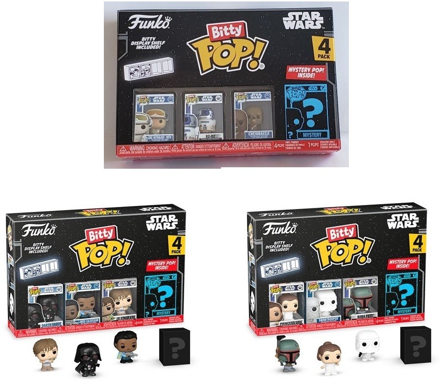 Funko Bitty Pop! Star Wars Empire Strikes Back 4pks - Assorted - You Choose!