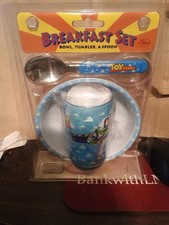 Toy Story Dishes Melamine 3 Pieces - Cereal Bowl, Cup and Spoon.