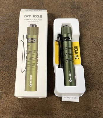 Olight i3T EOS OD Green Limited Edition EDC LED Flashlight NEW