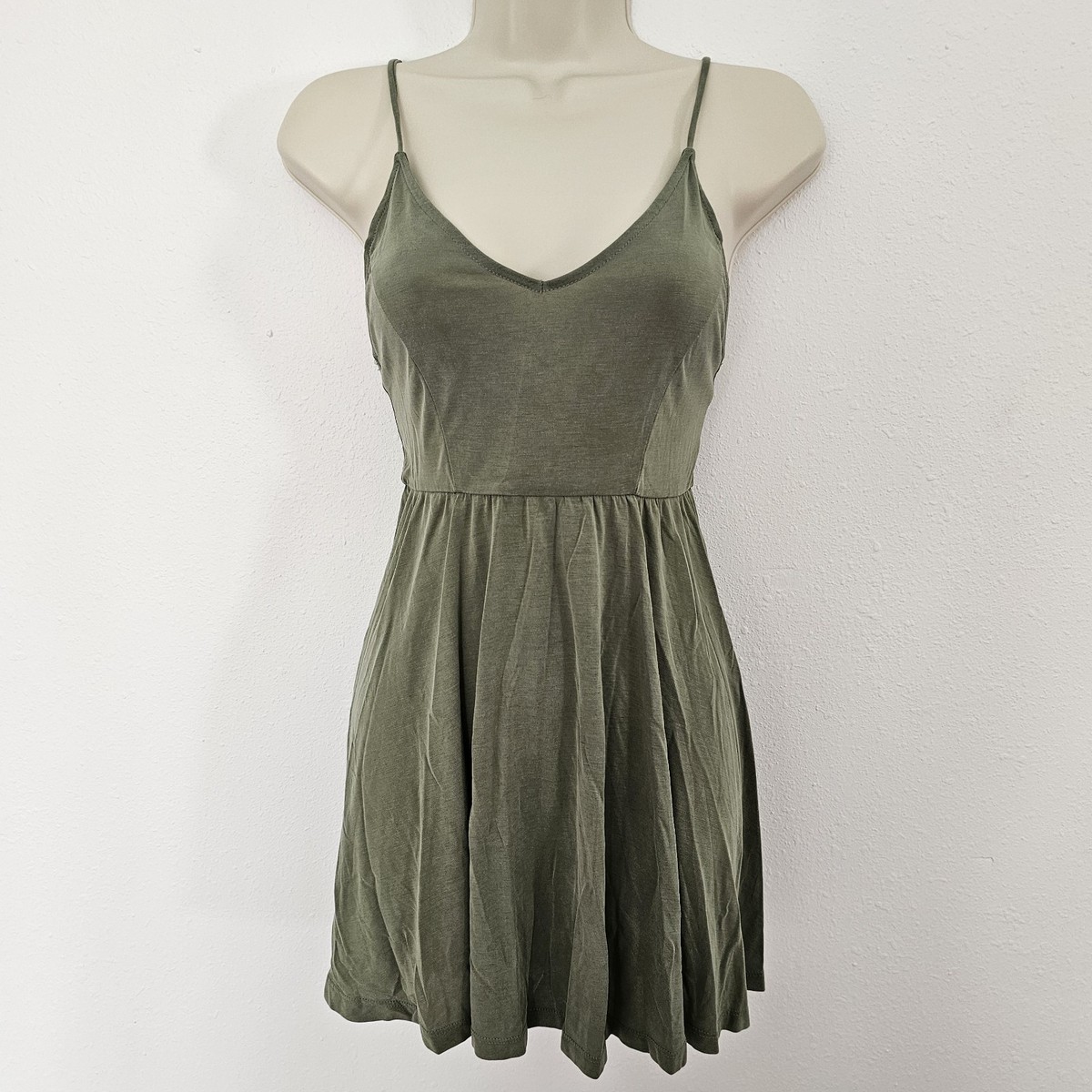 Boho Forever 21 Olive Green Mini Dress Sz S SOFT Stretch Fit & Flare Earthy | eBay Boho Forever 21 Olive Green Mini Dress Sz S SOFT Stretch Fit & Flare Earthy | eBay