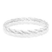 Cavill Silberarmreif Damen 925 Sterling Zirkon 4,75Ct Twist Elegant
