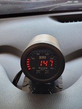 52mm Water Temp Gauge Digital Car Meter 100-300F 1/8NPT Sensor Alarm Red New USA