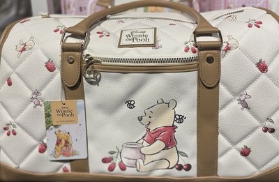 Disney Winnie Puuh & Freunde Erdbeermuster gesteppt große Weekender Tasche