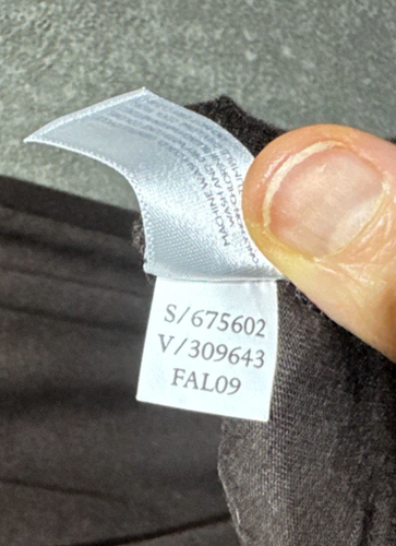 Antiguo Maxi Vestido Marrón Azul Marino Para Mujer XL Smocking Boho Campesino Elástico Cintura Imperio - Imagen 9 de 9