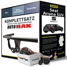 Für SEAT Arona SUV KJ7 Anhängerkupplung starr +eSatz 13pol 11.2017-jetzt NEU