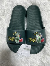 LACOSTE Crocodile SLIDE ,men s Size 11 Green
