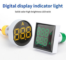 Led Digital Volt Ammeter 22mm Ac 60-500v 0-100a Panel Meter Indicator Lamp