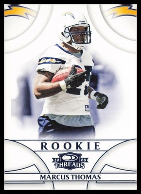 2008 Donruss Threads #211 Marcus Thomas San Diego Chargers Retail Blue Football