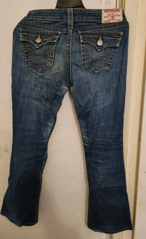 True Religion Becky Jeans Womens Blue Denim Size 27 vintage jeans y2k styles - Image 4 of 4