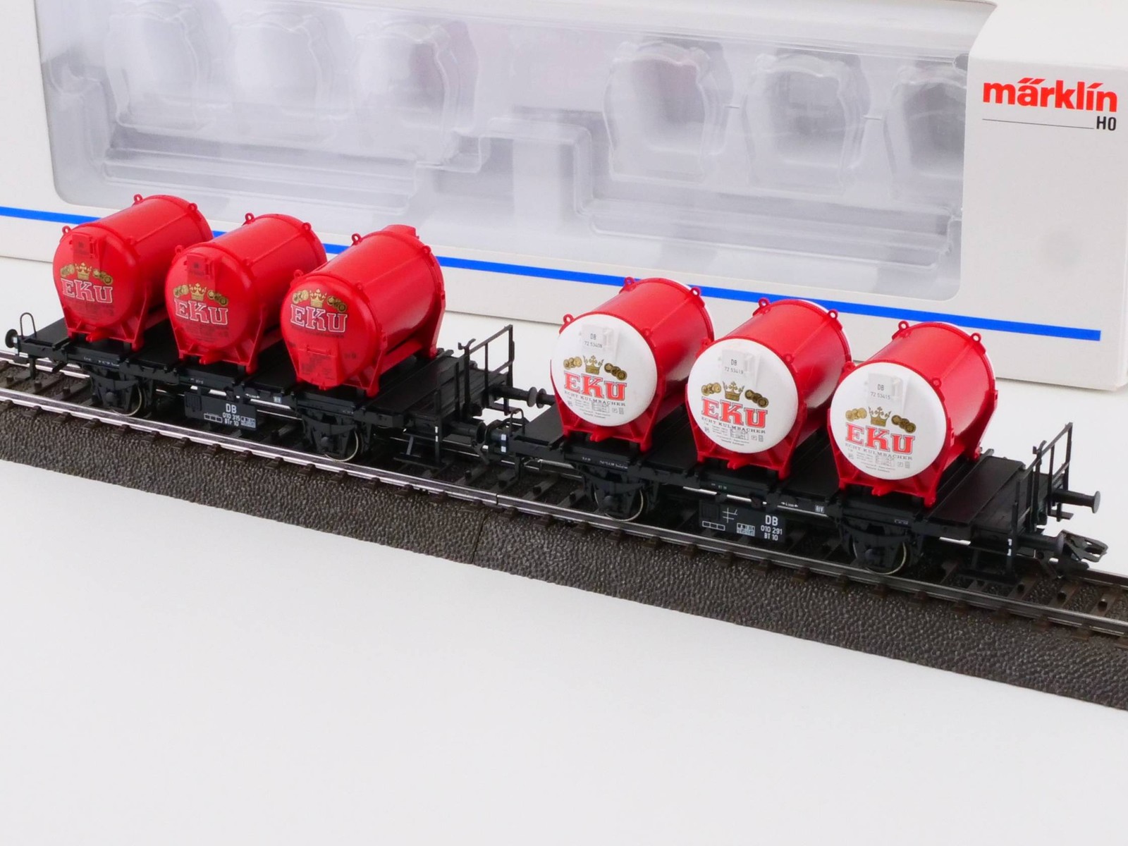 Märklin 48941 Container Wagon Set DB EKU Kulmbacher Mint! OVP