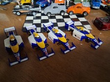TYCO CANON RENAULT ELF INDY F1 5  BODIES 4 ONLY  FITS 440 NARROW FREE SHIP